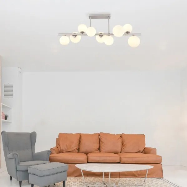 Lustră LED pe tijă RIHA 9xG9/3W/230V crom Globo 56140-9D