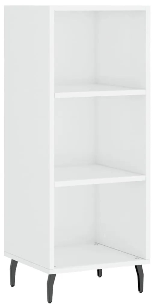 828750 vidaXL Servantă, alb extralucios, 34,5x32,5x90 cm, lemn compozit