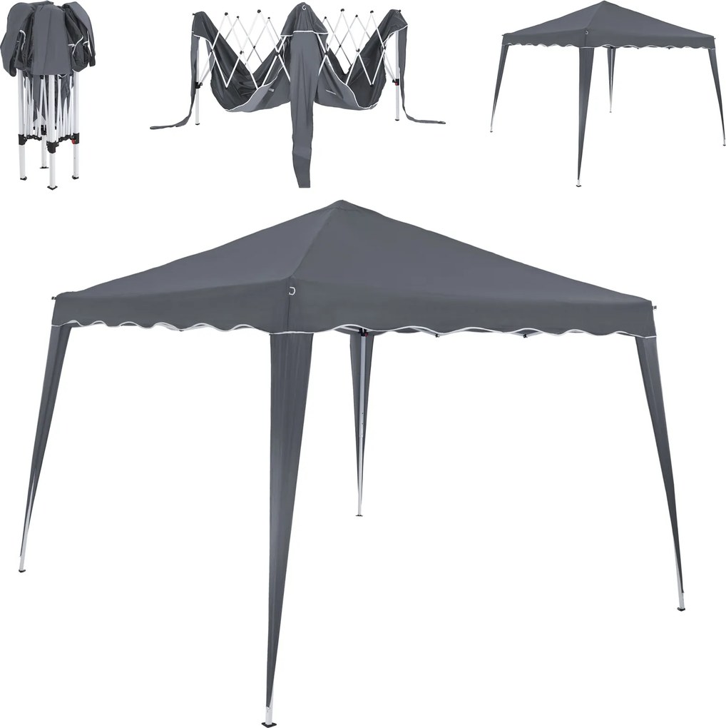 Cort de petrecere / pavilion CAPRI, 3x3m, antracit Casaria