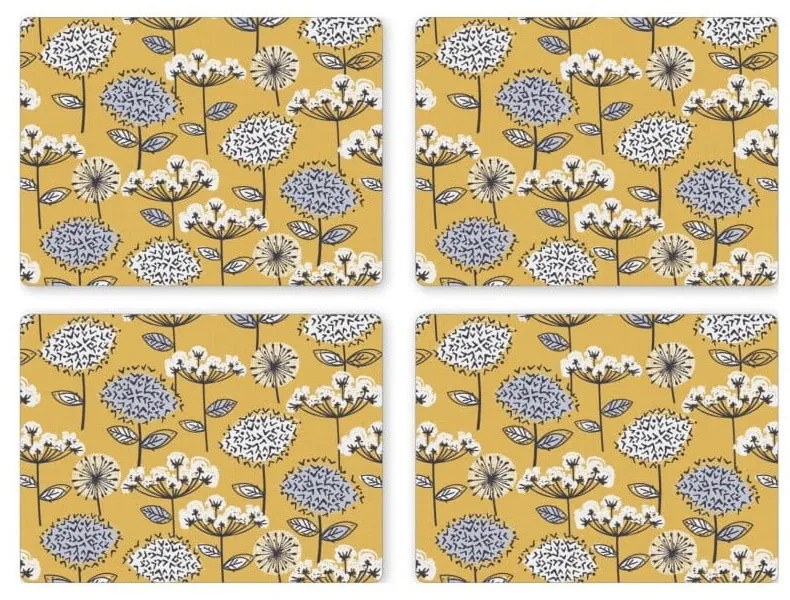 Set cu suporturi farfurii și coasters 8 buc. Retro Meadow – Cooksmart ®