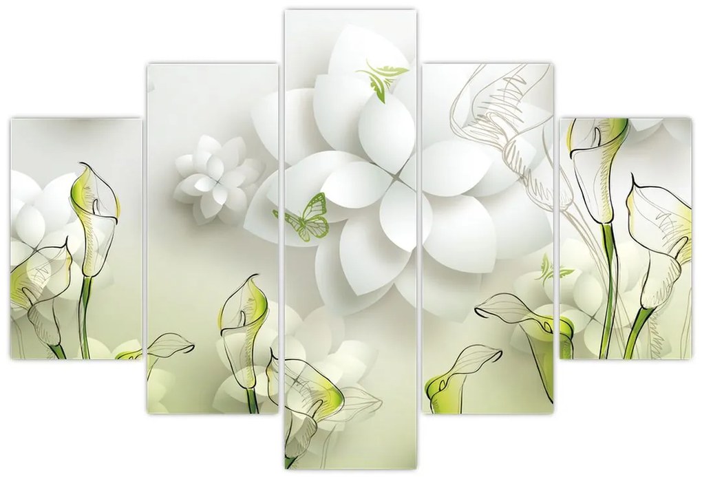 Tablou cu flori (150x105 cm)