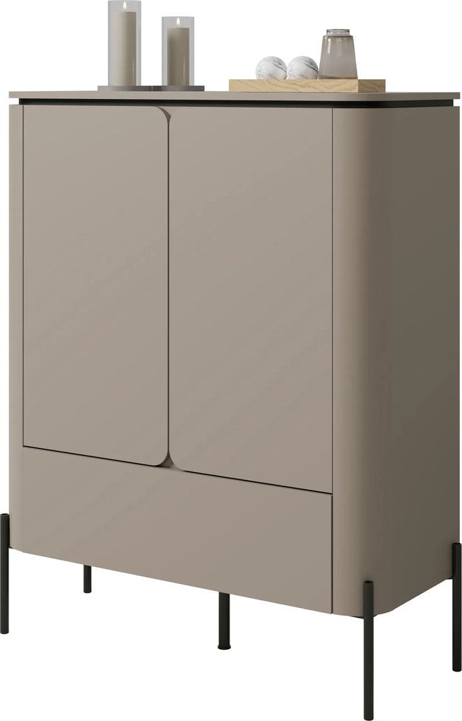 Komodă înaltă Bello 98 cm cu sertar - congo