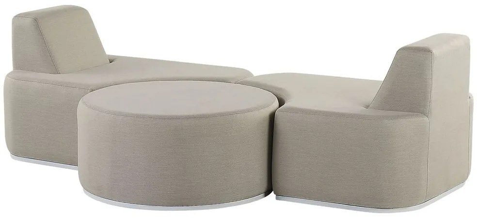 Set mobilier de grădină Fabry (gri deschis). 1078832