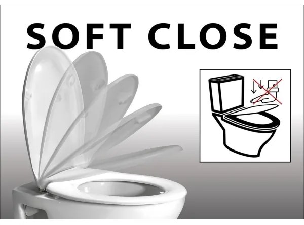 Sapho - Capac WC ADINA SoftClose, alb