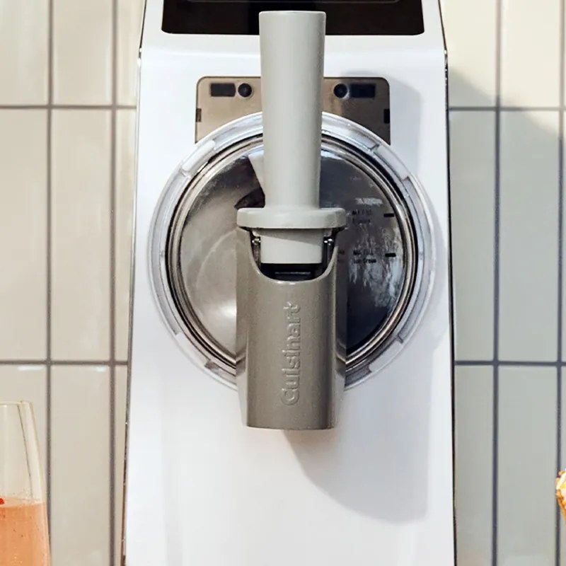 La mâna a doua: Masina de facut inghetata Cuisinart Frost Fusion Ice Cream & Slushie ICE201E, 170 W, 1,6 l, Dozare inteligenta, Mentinere a temperaturii, Compresor, Alb