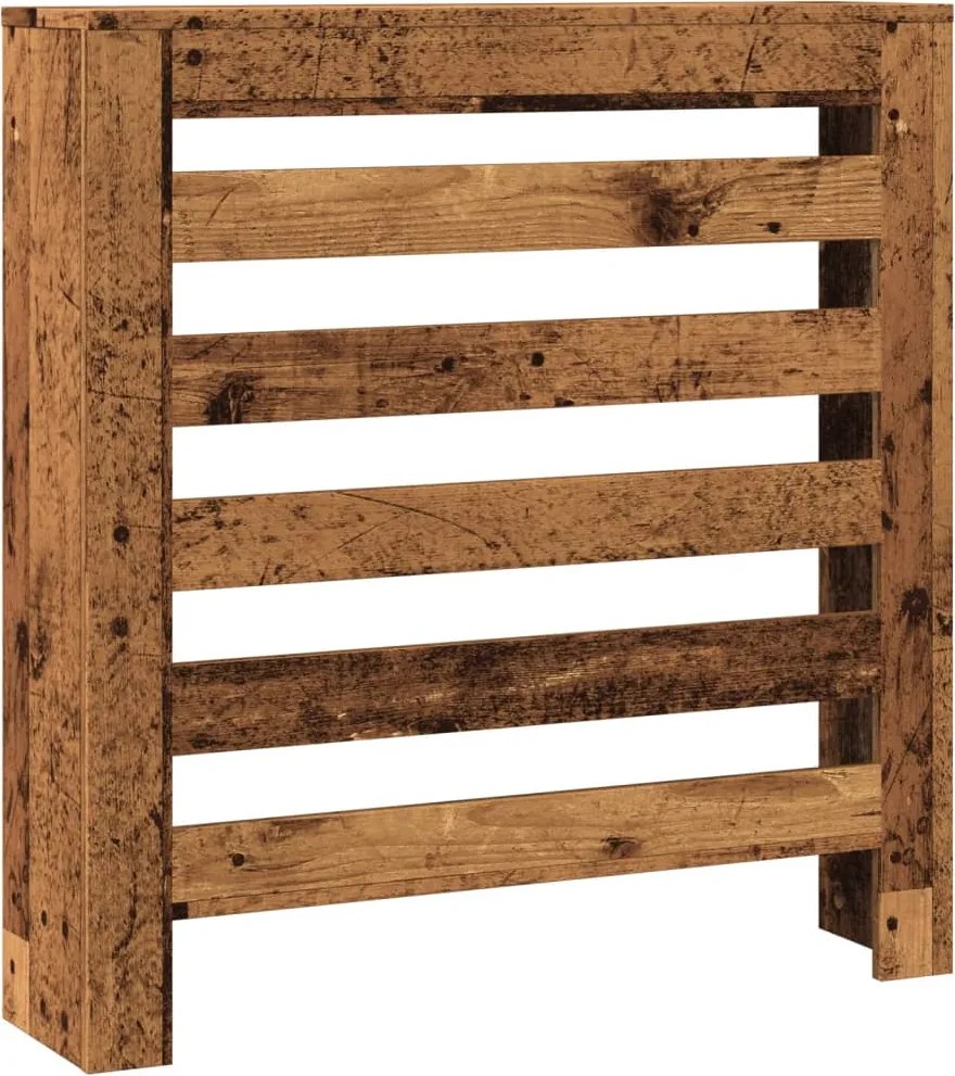 vidaXL Mască pentru calorifer, lemn vechi, 78x20x82 cm, lemn prelucrat