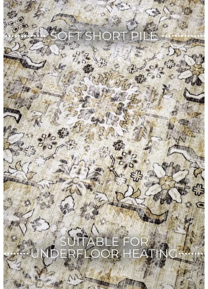 Covor bej 160x230 cm Saveh Cream Gold – Elle Decoration