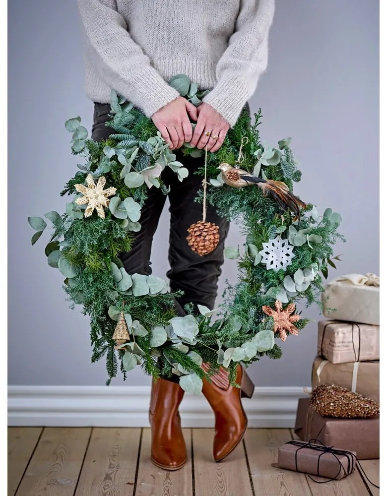 Set de 3 decorațiuni suspendate din bambus Bloomingville Hani