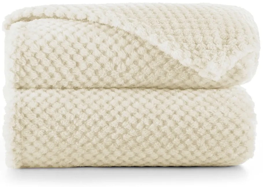 Cuvertură din microfibră DecoKing Henry, 150 x 200 cm, bej