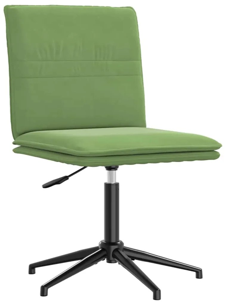 vidaXL Scaun de bucătărie, verde deschis, catifea