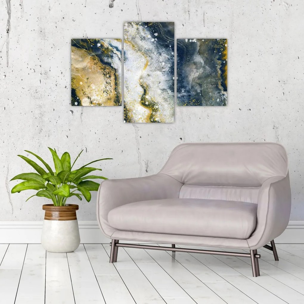 Tablou - Abstract auriu (90x60 cm)