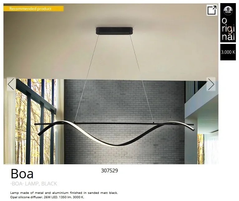 Lustra LED suspendata design modern Boa