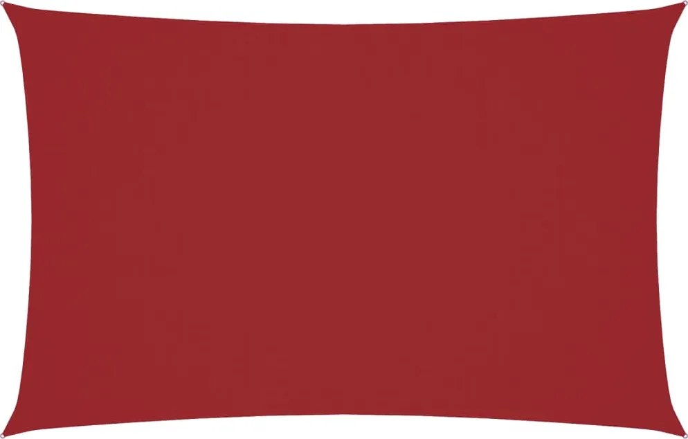 vidaXL Pânză parasolar, roșu, 2,5x5 m, țesătură oxford, dreptunghiular