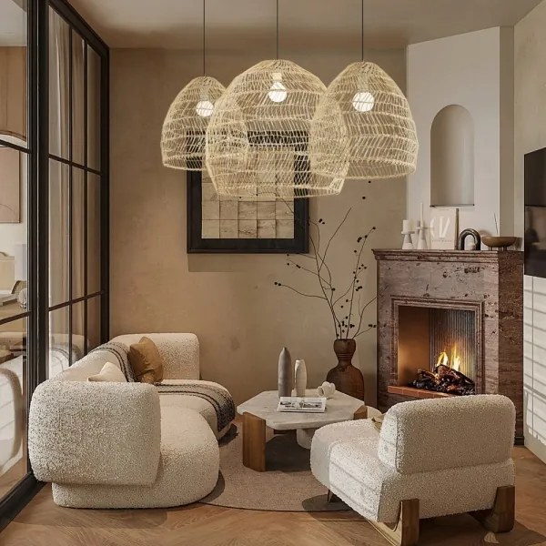 Immax 08260L - Lustră suspendată pe cablu BOHO DELICADO, 1x E27/40W/230V, Ø 38 cm