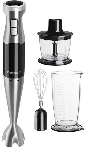 Blender vertical Concept TM4900 cu tocător, tel și bol de amestecare 1000 W BLACK