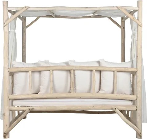 Pat relaxare exterior din lemn de tec " Natural "