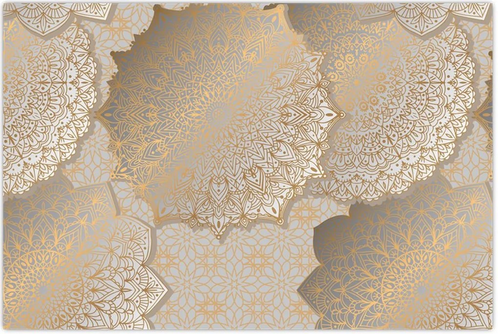 Tablou - Mandale în tonuri aurii (90x60 cm)
