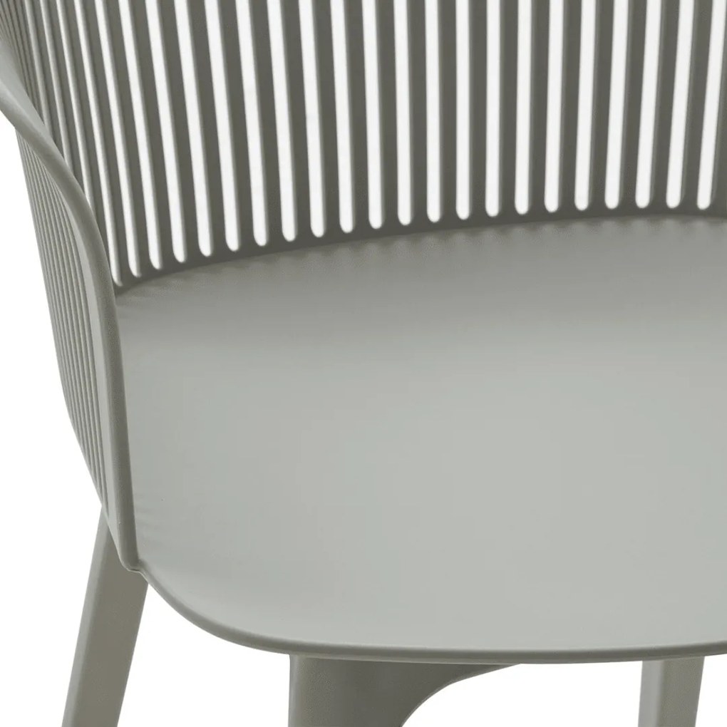 SCAUN tip fotoliu RIGATO -POLIPROPILENA- HORECA - GRI