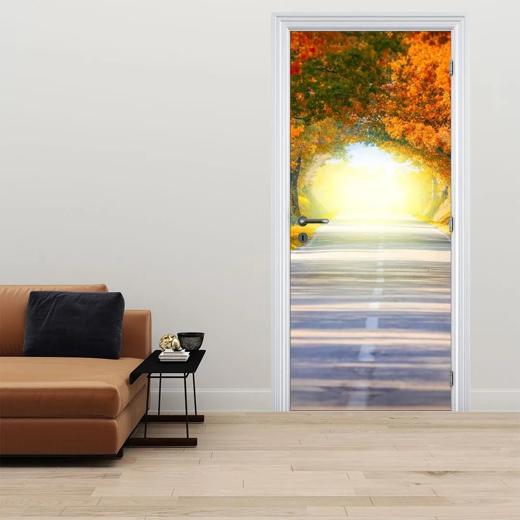 Fototapet pentru ușă - Bolta din coroana cpacilor (95x205cm)