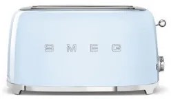 Toaster 4 Felii SMEG TSF02PBEU, Stilul Anilor 50, Albastru Pastel