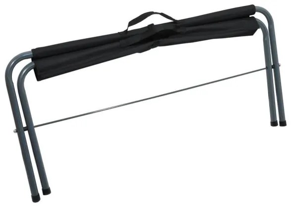 Bancă de mers cu cortul pliabilă negru/gri