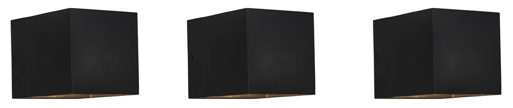 Set de 3 aplice moderne negre - Transfer