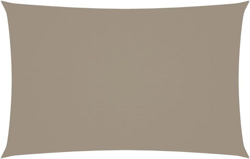 vidaXL Pânză parasolar gri taupe 2,5x5m țesătură oxford dreptunghiular