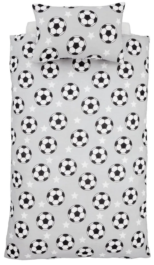 Lenjerie de pat pentru copii din flanelă pentru pat de o persoană 135x200 cm Football Stars – Catherine Lansfield