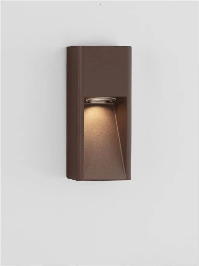 Spot aplicat perete exterior IP65 MAZU rust
