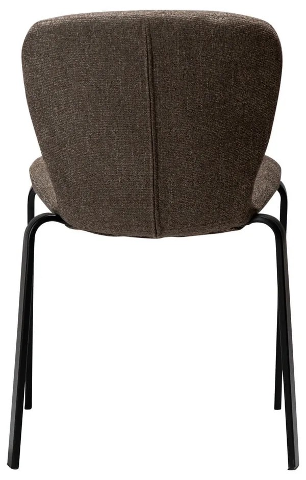 Scaun de dining maro tapițat Heap – DAN-FORM Denmark