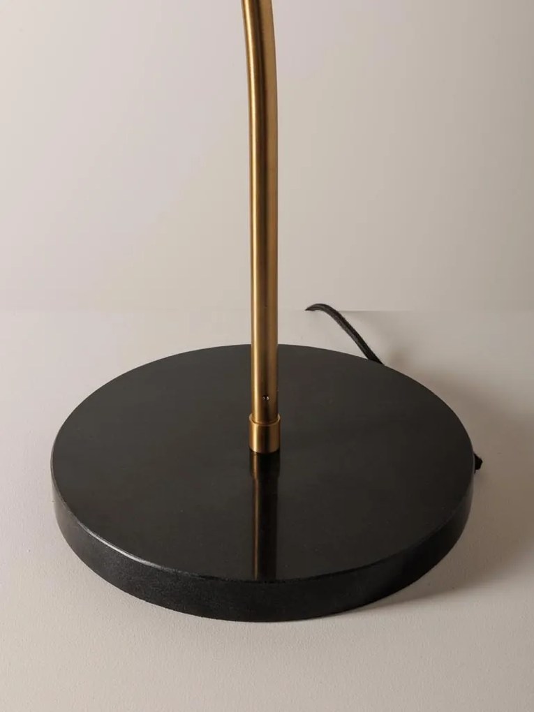 Lampa de masa, auriu, din metal, Decalee