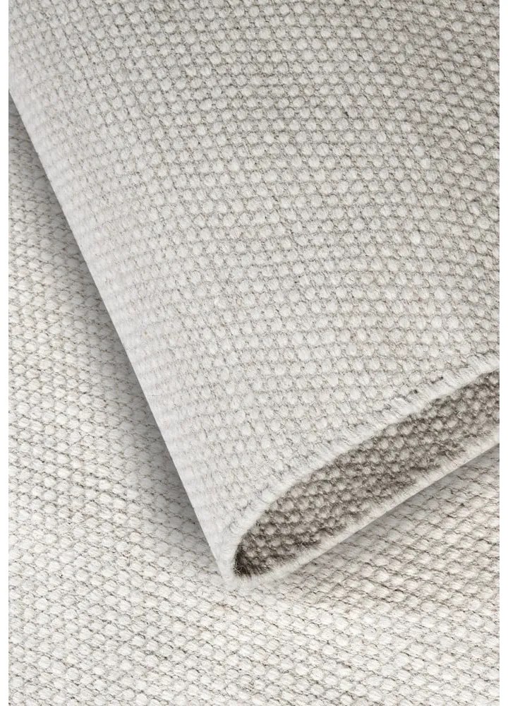 Covor crem țesut manual din amestesc de lână 160x230 cm Pradesh Natural White – Elle Decoration