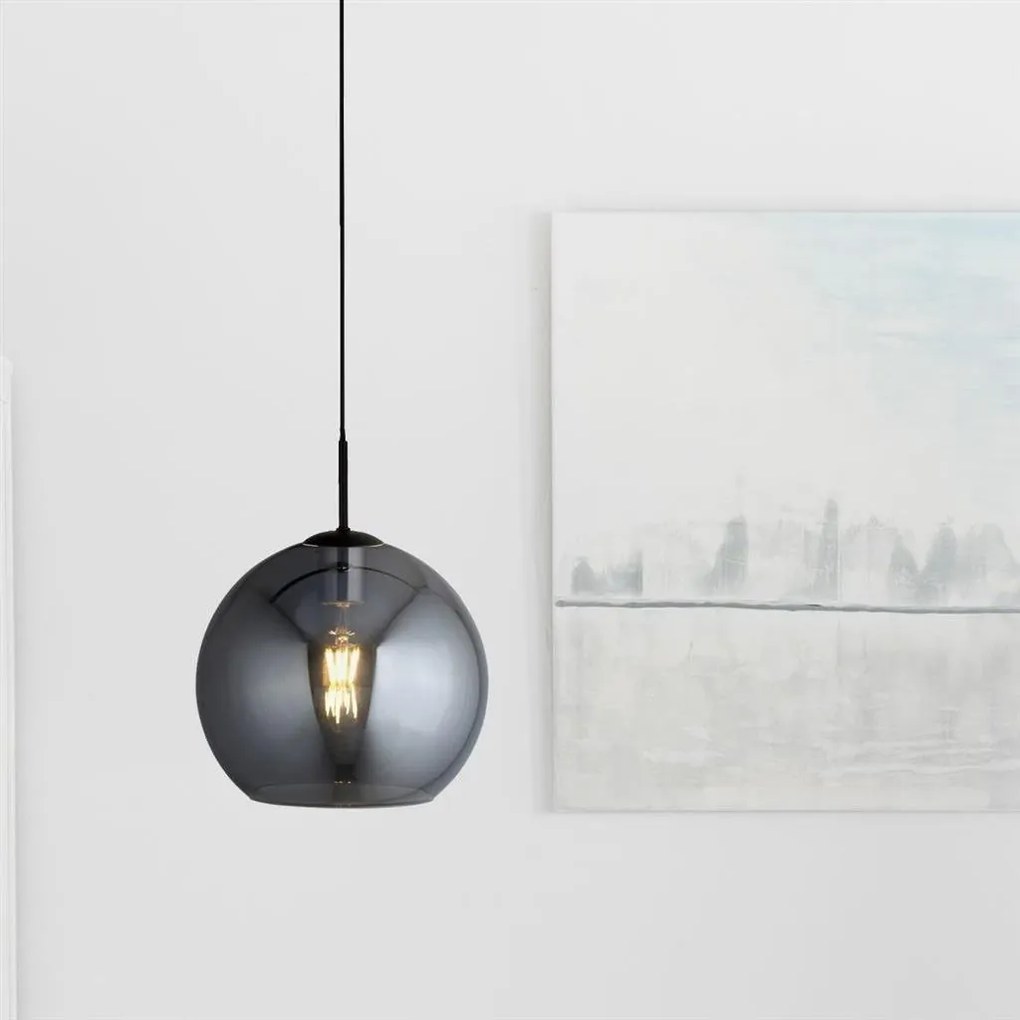 Pendul design modern cu abajur fumuriu AMSTERDAM