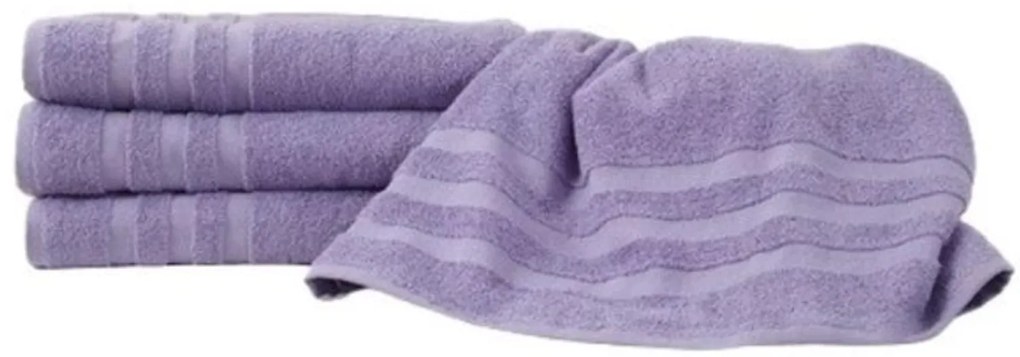 Prosop LINEA 50x100 cm violet, 100% bumbac