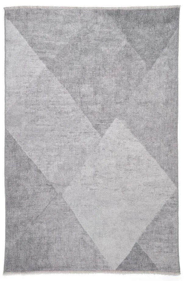 Covor gri deschis lavabil din amestec de bumbac 122x170 cm Whisper – Think Rugs