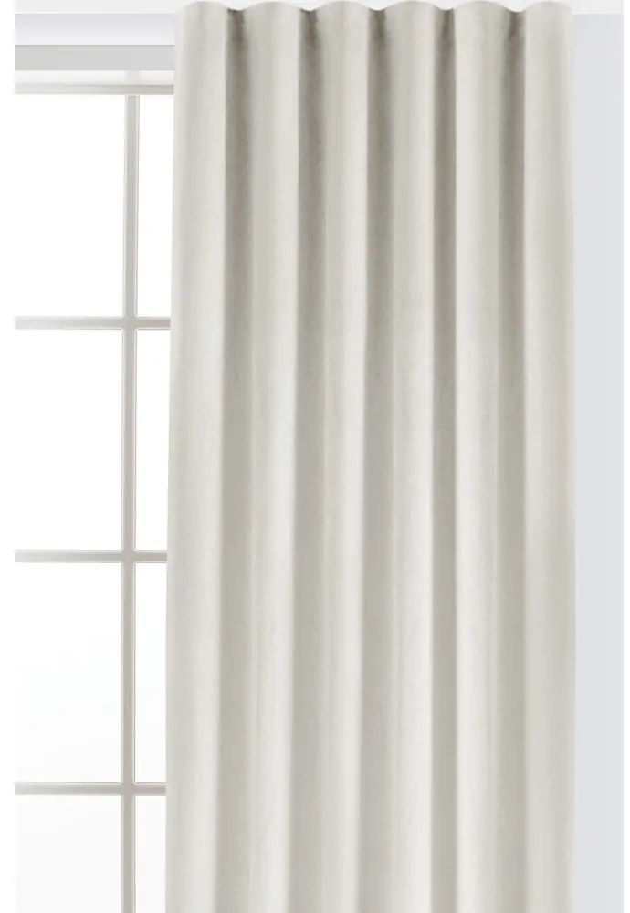 Draperie crem dimout (semi-opacă) din catifea 265x175 cm Velto – Filumi