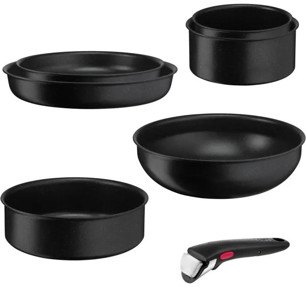 Set de vase de gătit Tefal 7 buc. INGENIO BLACK STONE