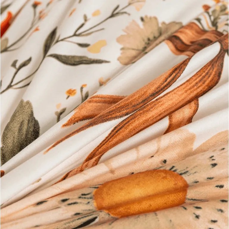 Lenjerie de pat din polibumbac FLORAL RIBBON POLY crem Dimensiune lenjerie de pat: 70 x 90 cm | 140 x 200 cm