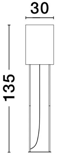 Lampadar, lampa de podea design modern Leith negru