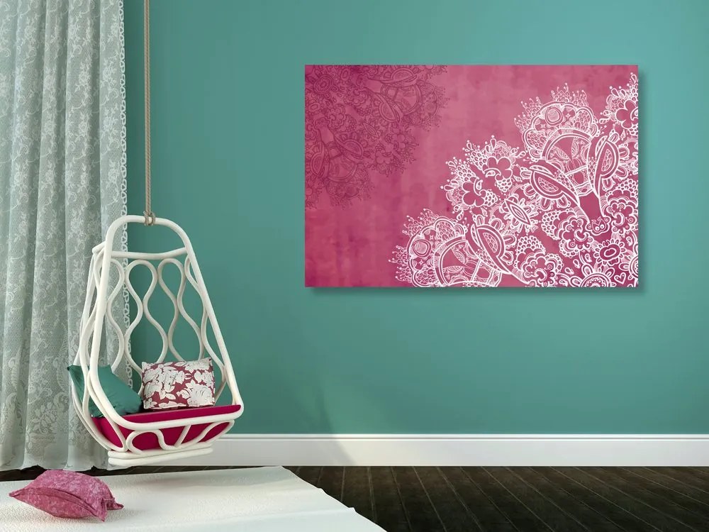 Tablou elemente de mandala florală