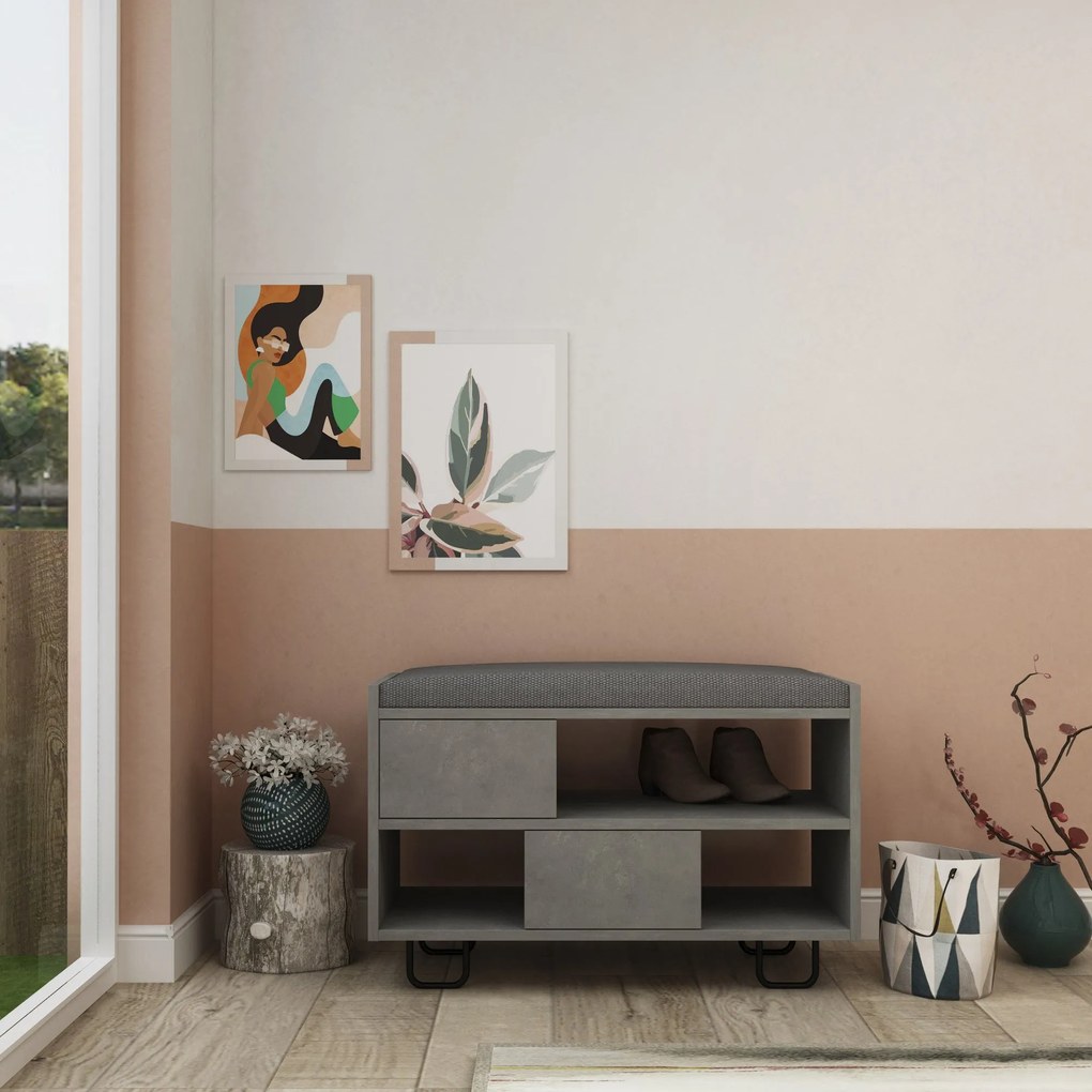 Comodă pentru pantofi Troy - Retro Grey