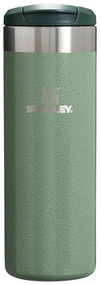 Cană termos verde din oțel inoxidabil 470 ml AeroLight™ Transit Hammer Tone Green – Stanley