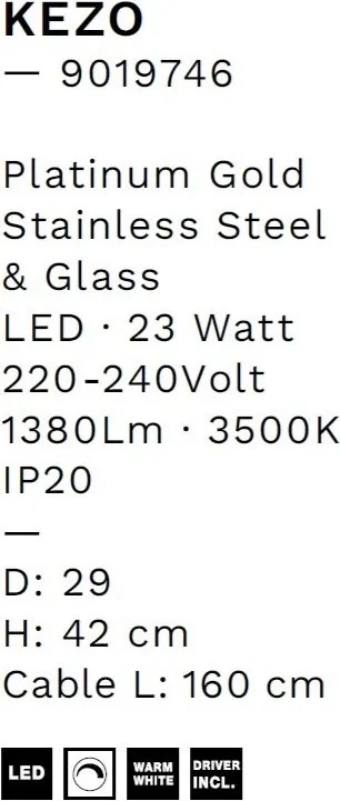 Veioza/Lampa de masa LED design elegant KEZO