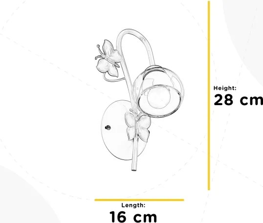 Aplică pentru copii BUTTERFLY 1xE14/6W/230V ONLI