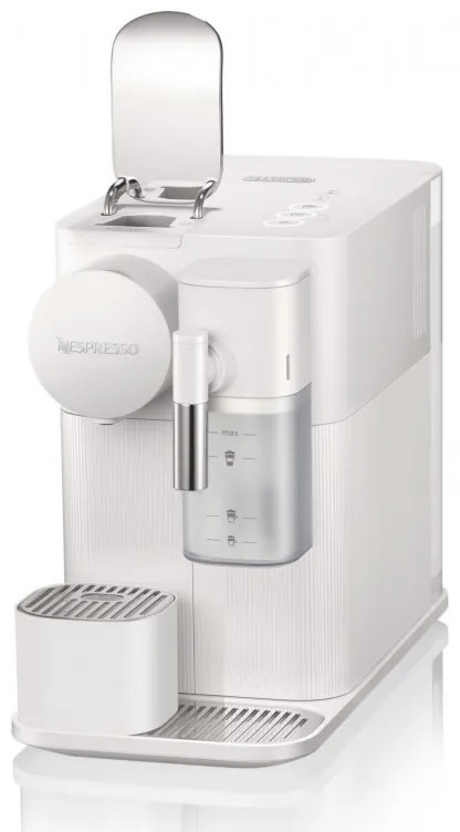 Espressor cu capsule DeLonghi EN510W, 1450W, 19 bar, 1 l, Nespresso, Auto shut-off, Alb