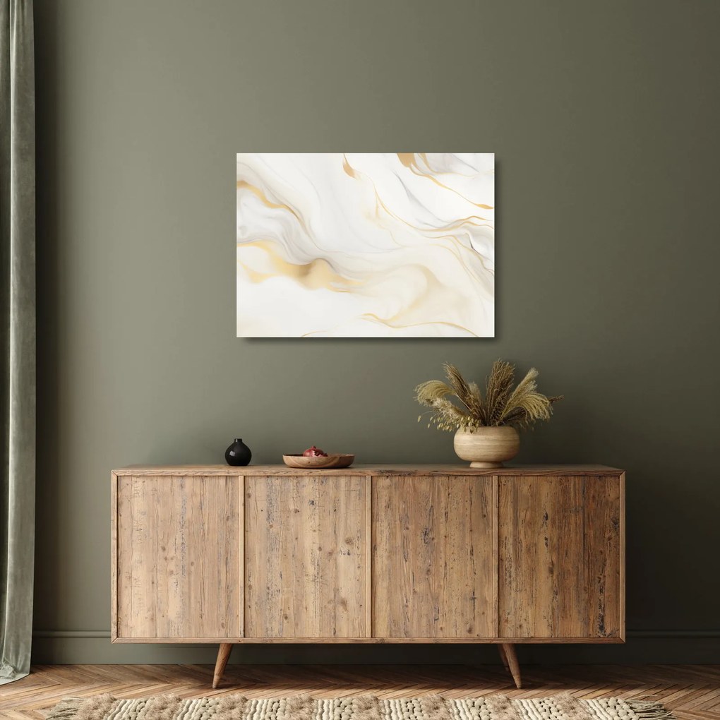 Tablou pe sticlă - Abstracție cu decor (70x50 cm)