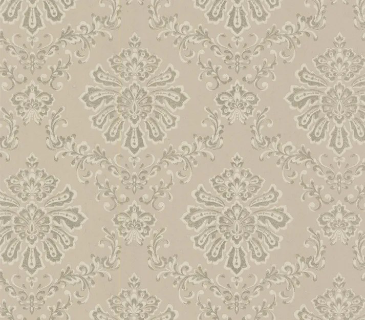 Tapet Broughton, Taupe Natural Luxury Damask, 1838 Wallcoverings, 5.3mp / rola