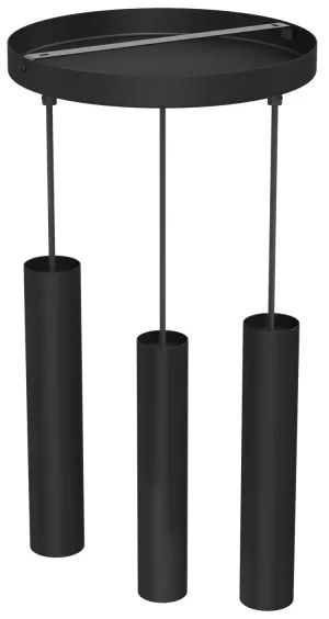 Lustră pe cablu RAITO 3xGU10/8W/230V neagră