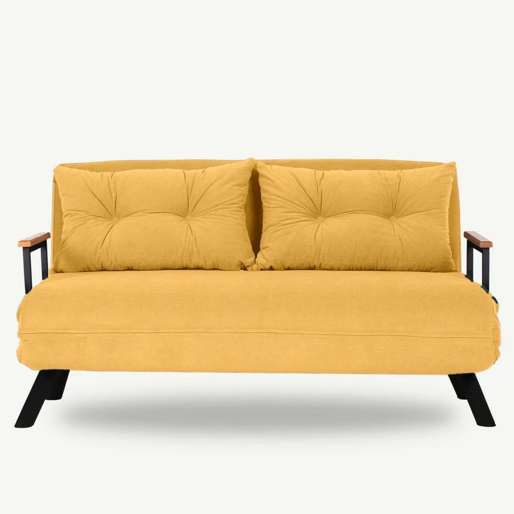 Canapea extensibilă Sando 2 Mustard