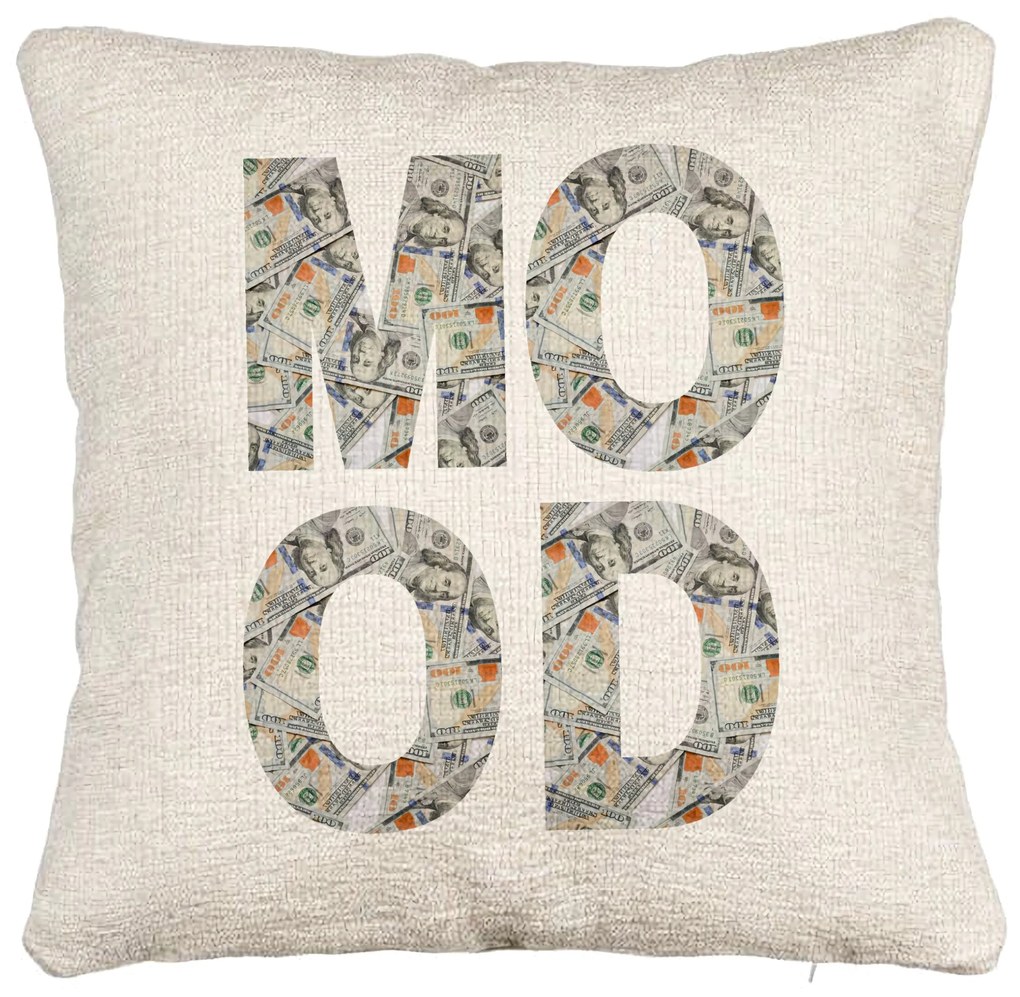 Perna Decorativa Canapea, Model Mood, 40×40 cm, Cu fermoar